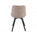 Стул SIGNAL MONTI Velvet Bluvel 40 темно-бежевый/черный, поворотный